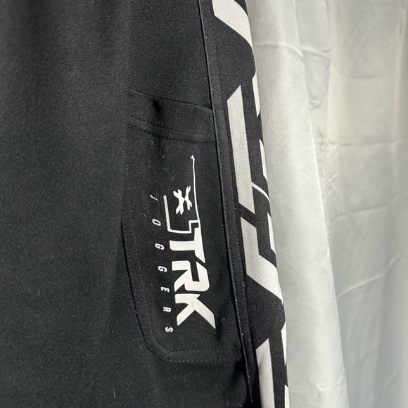 HK Army Black Joggers with White Accents Paintball Pants - Picture 4 of 6